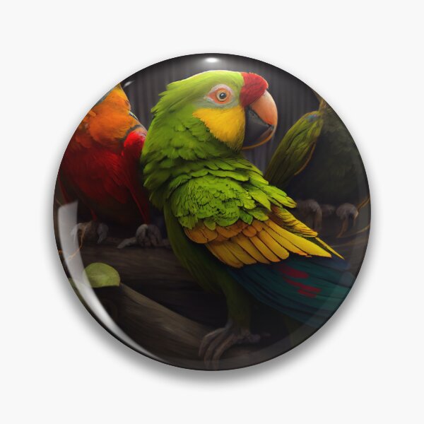 Artikelvorschau, Parrot Friends Digital Painting entworfen und verkauft von CodeAndColors.