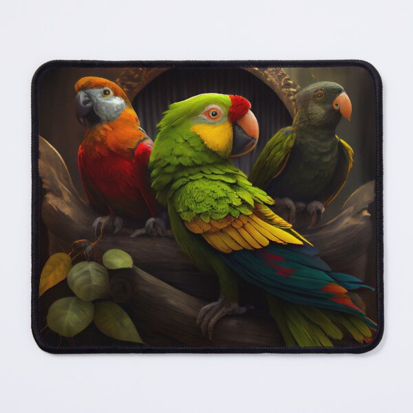 Artikelvorschau, Parrot Friends Digital Painting entworfen und verkauft von CodeAndColors.