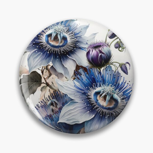 Item preview, Blue Passion Flower  designed and sold by Vanover Designs.