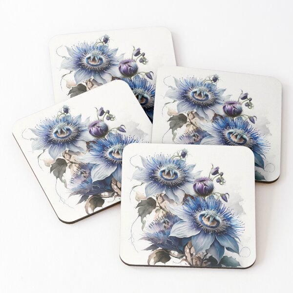 Item preview, Blue Passion Flower  designed and sold by Vanover Designs.