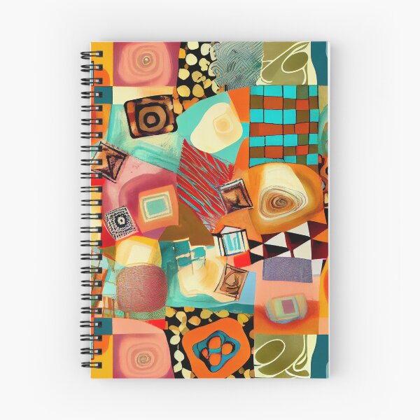 Item preview, Abstract Happy Square Eclectic Pattern Digital Painting designed and sold by CodeAndColors.