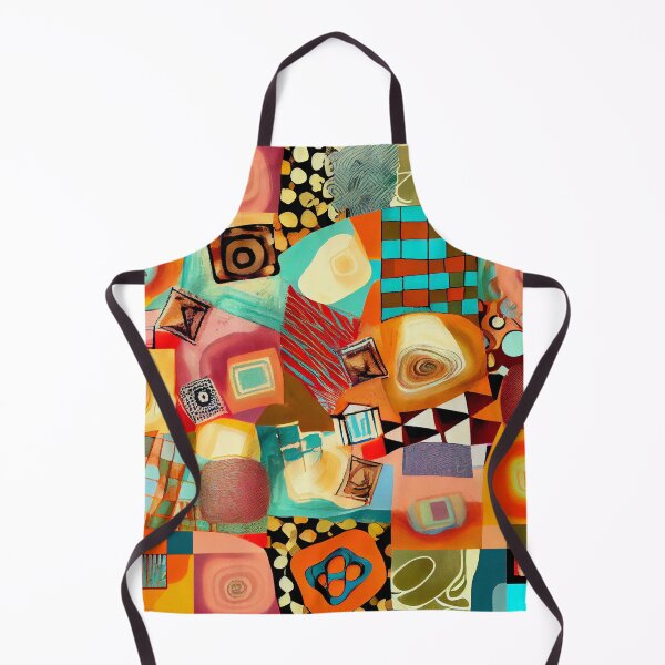 Item preview, Abstract Happy Square Eclectic Pattern Digital Painting designed and sold by CodeAndColors.