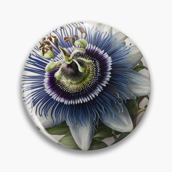 Item preview, Blue Passion Flower  designed and sold by Vanover Designs.