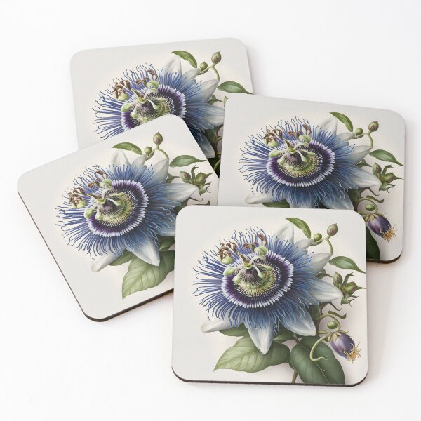 Item preview, Blue Passion Flower  designed and sold by Vanover Designs.