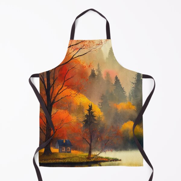 Item preview, Colorful Autumn Landscape Watercolor 28 designed and sold by Red Witch Art.