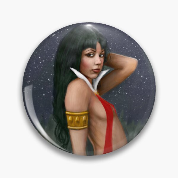 Item preview, Vampirella in a graveyard designed and sold by Blissternal.