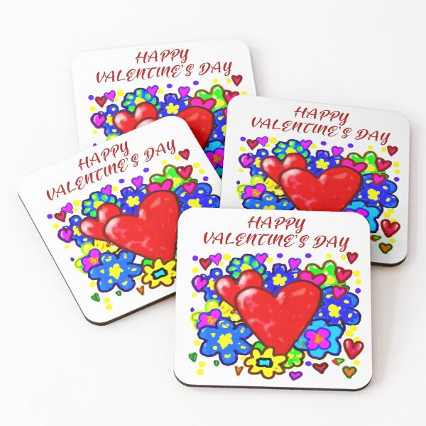 Item preview, Cute Cartoon Hearts Happy Valentine’s Day Design designed and sold by Vividality.