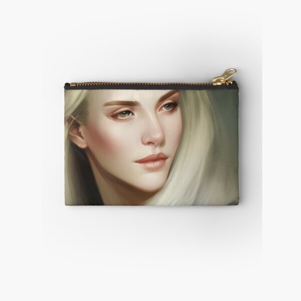Item preview, Portrait Of A Young Woman In White Sticker, phone case designed and sold by Lovely Paradise⭐⭐⭐⭐⭐.