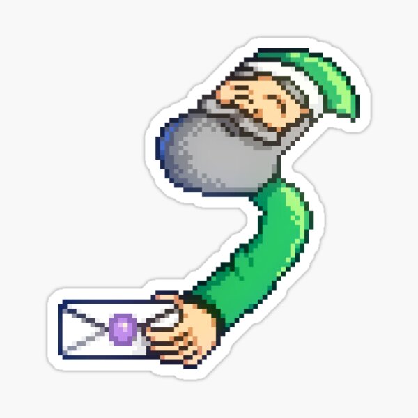 Aperçu de l'œuvre Papy invisible : Son lit est N'IMPORTE QUEL ! Meme gamer gaming rpg pixel bac à sable vallée hantée créée et vendue par subculturemunch.
