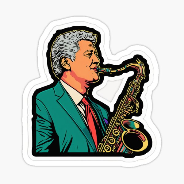Item preview, Ex President on Sax designed and sold by CleverCulture.