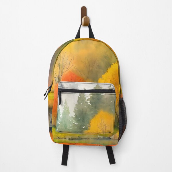Item preview, Colorful Autumn Landscape Watercolor 29 designed and sold by Red Witch Art.