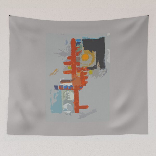 Item preview, Modern Abstract Shapes in Red and Gray designed and sold by NancyMerkle.