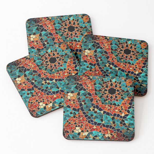Item preview, Mosaic Irregular Bohemian Pattern Digital Painting designed and sold by CodeAndColors.