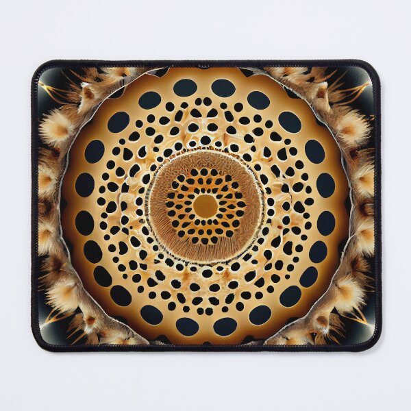 Item preview, Circular Cute Furry Art Deco Pattern Digital Painting designed and sold by CodeAndColors.