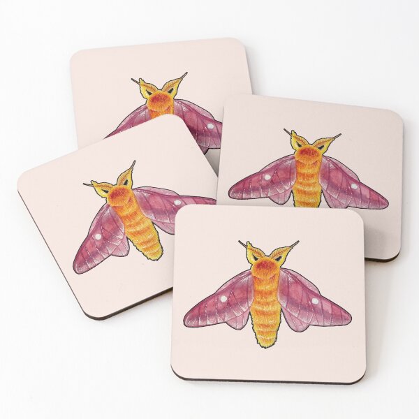Item preview, Pink Stripped Oakwork Moth designed and sold by Gold-Tigereye.
