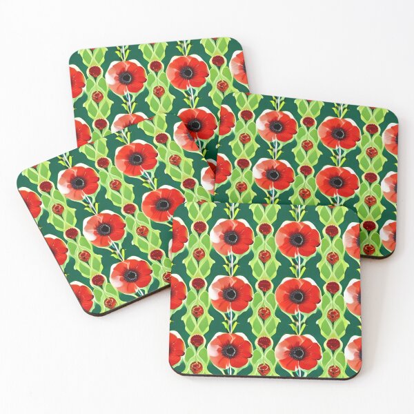 Item preview, Red Poppy Pattern designed and sold by scottanderson2.