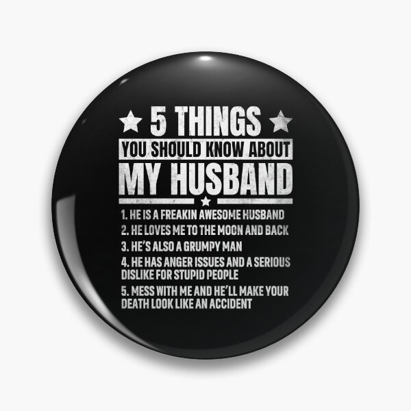 Item preview, 5 Things You Should Know About My Husband husb Gifts designed and sold by saifuddin shifat.