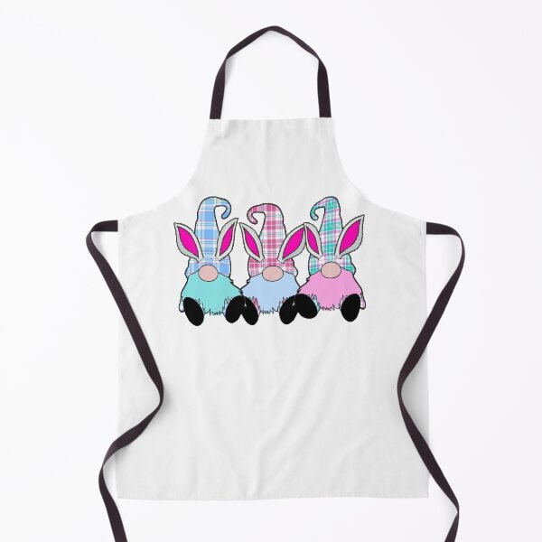 Item preview, 3 Easter Gnomes Pastel plaid hats Spring Bunny Ears Rabbit Cute designed and sold by funnytshirtemp.