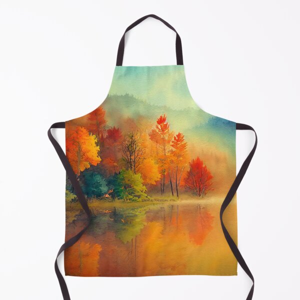 Item preview, Colorful Autumn Landscape Watercolor 31 designed and sold by Red Witch Art.