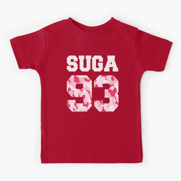 BTS SUGA Tシャツ　Sサイズ K-Pop Shirt Suga 93 BTS Pink Camo