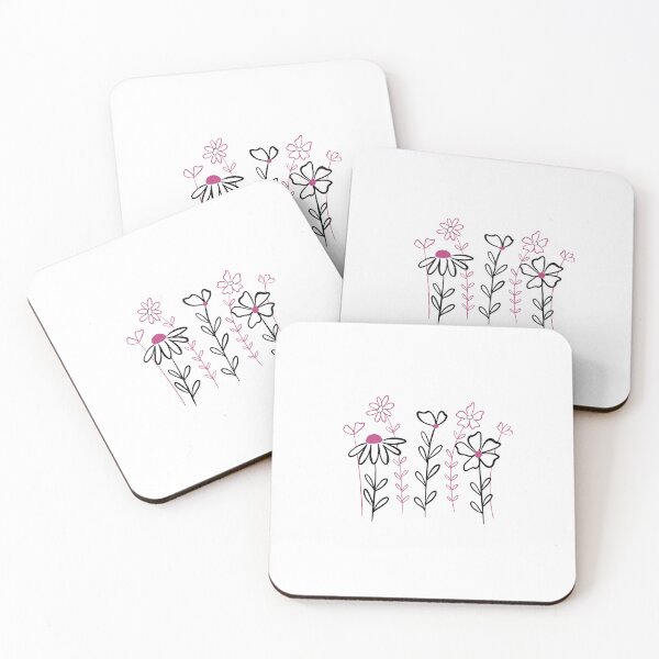 Item preview, pink & black floral design designed and sold by flowerheadria.
