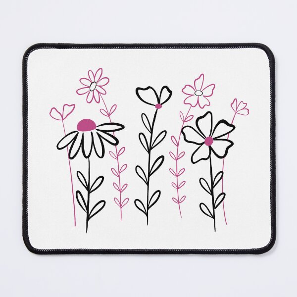 Item preview, pink & black floral design designed and sold by flowerheadria.