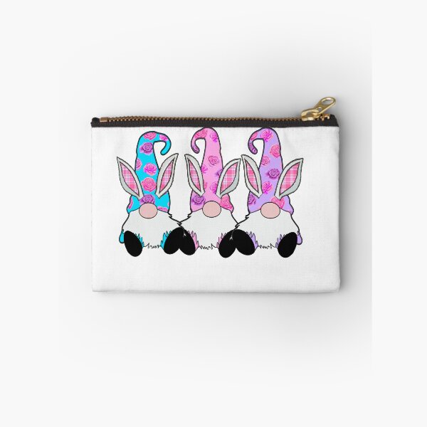 Item preview, 3 Easter Gnomes Pastel floral hats Spring Bunny Ears Rabbit Cute designed and sold by funnytshirtemp.