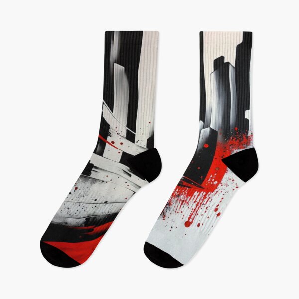 Item preview, Black and Red Abstract designed and sold by Dawn van Doorn.