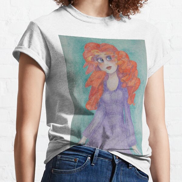 Brave Girl with Red Hair Classic T-Shirt