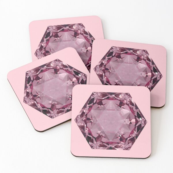 Item preview, Hexagonal Cut Pink Sapphire Gemstone designed and sold by Cbusch.