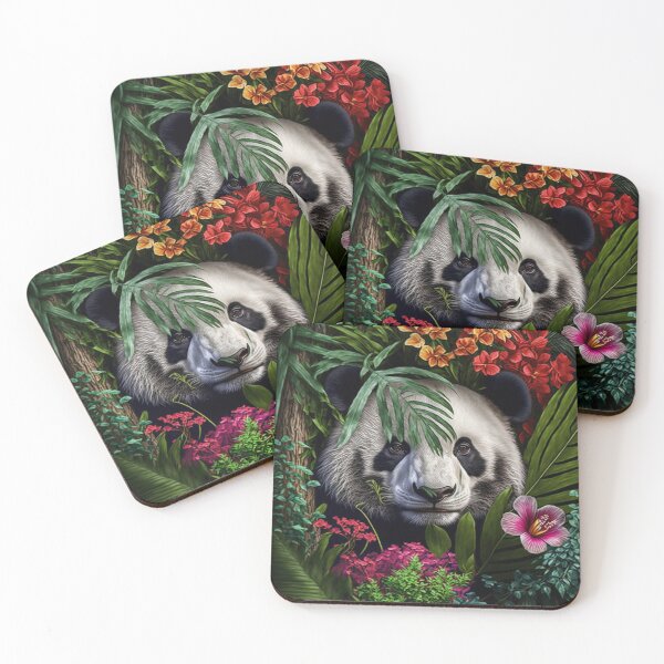 Item preview, Tropical Jungle Animal Panda Bear Face Wall Art - Safari Themed Decor designed and sold by Thewallart.