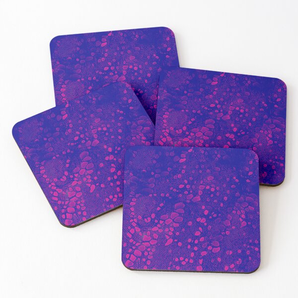 Item preview, Blue and Pink Abstract Lace Pattern designed and sold by asurtiumgreen.