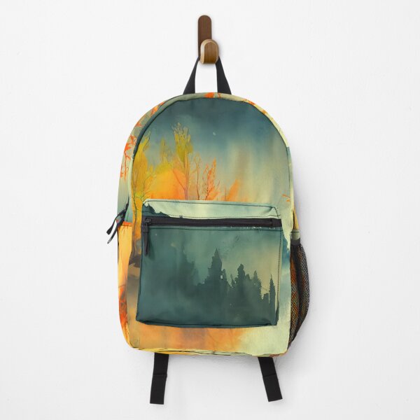 Item preview, Colorful Autumn Landscape Watercolor 33 designed and sold by Red Witch Art.