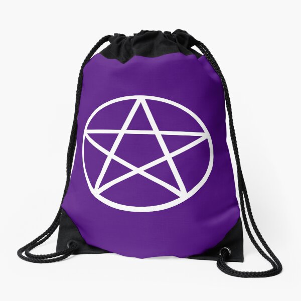 Item preview, Pagan Wiccan Cheeky Witch® White and Purple Pentacle  designed and sold by cheekywitch.