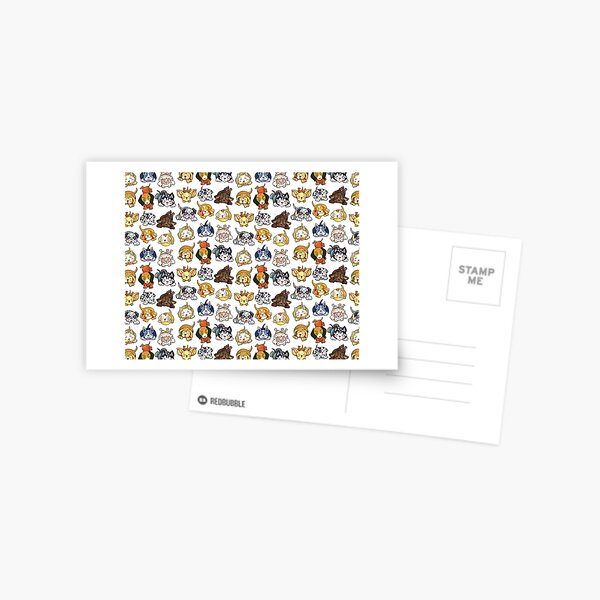 Dogs of Kawaii by dotsofpaint Postcard