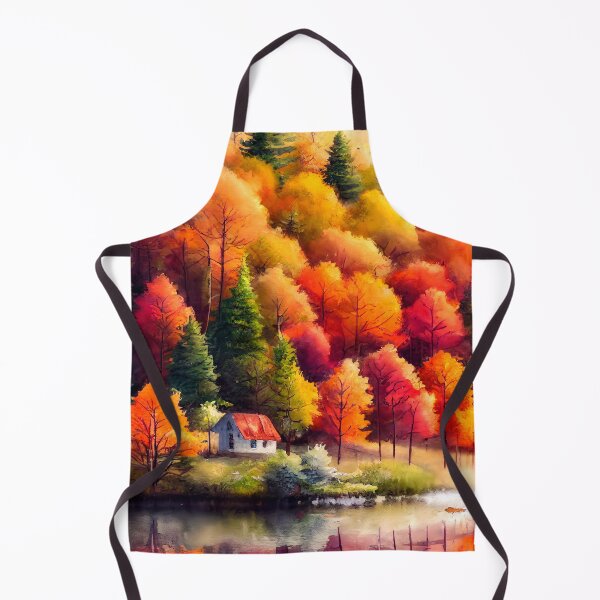 Item preview, Colorful Autumn Landscape Watercolor 30 designed and sold by Red Witch Art.