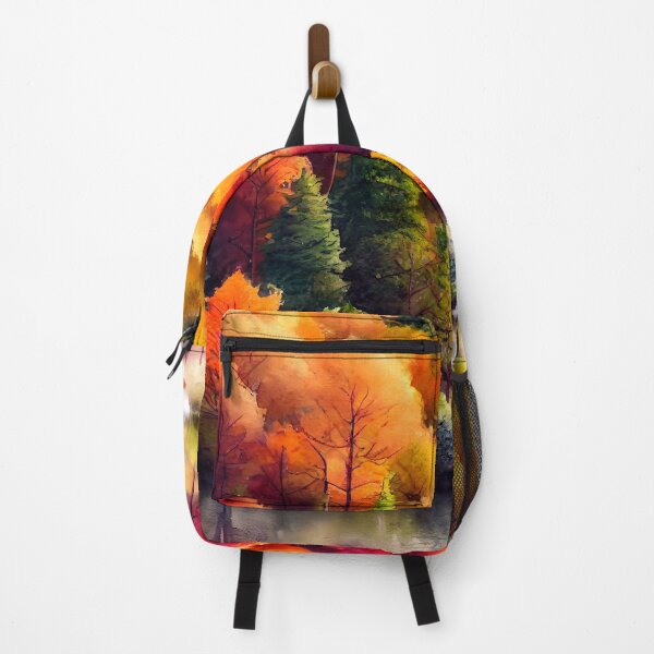 Item preview, Colorful Autumn Landscape Watercolor 30 designed and sold by Red Witch Art.