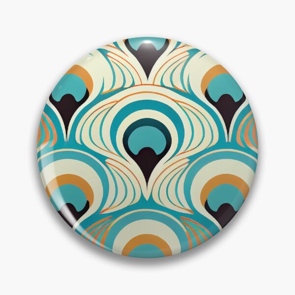 Artikelvorschau, Kawaii Art Deco Pattern Digital Painting entworfen und verkauft von CodeAndColors.