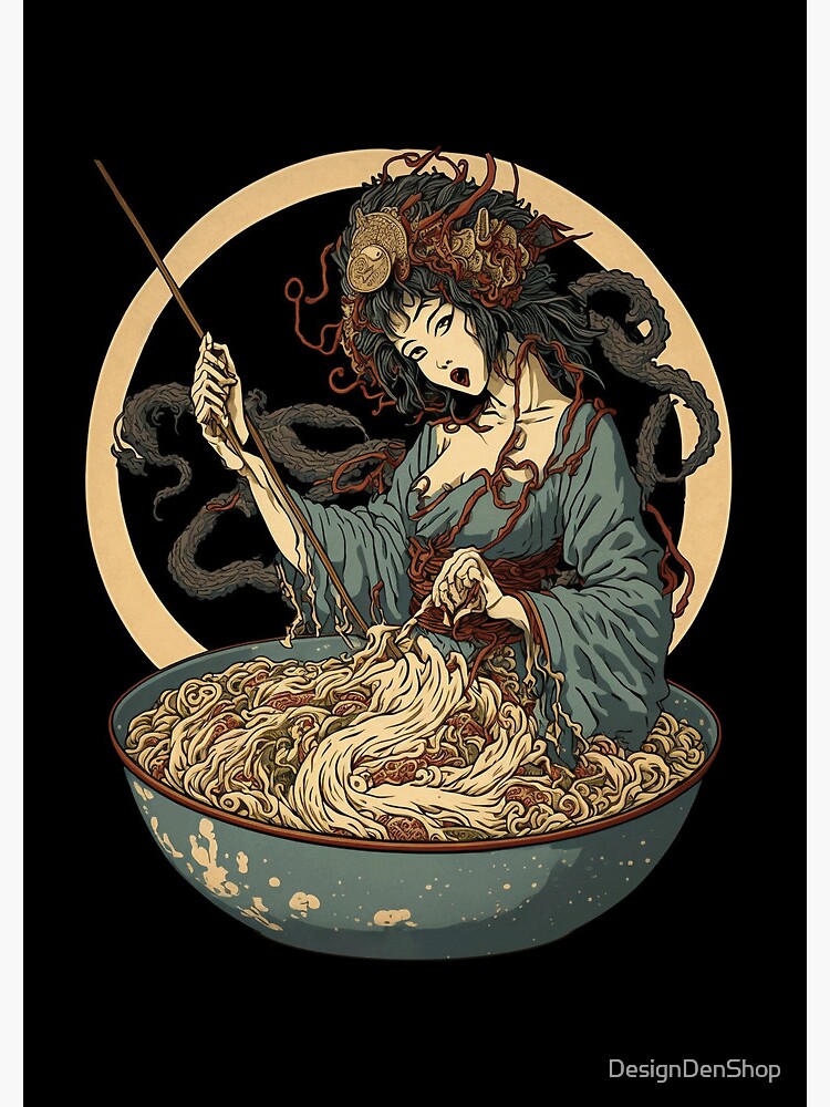 Ramen Bowl Ukiyo-e Drawing for Japanese Food and Manga Lover Ukiyo-e Kids Clothing | Redbubble