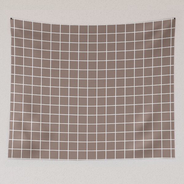 Item preview, Plaid blanco-marrón designed and sold by fuzzyfox.