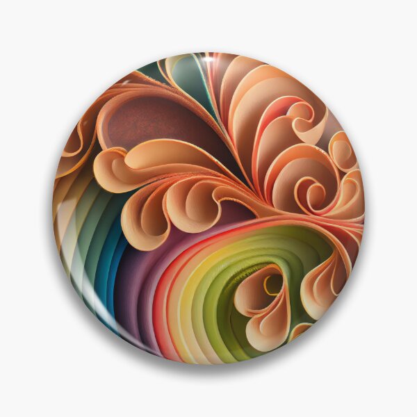 Artikelvorschau, Clay Rainbow Delicate Transitional Pattern Digital Painting entworfen und verkauft von CodeAndColors.