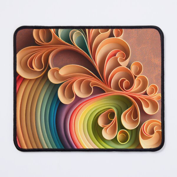 Artikelvorschau, Clay Rainbow Delicate Transitional Pattern Digital Painting entworfen und verkauft von CodeAndColors.