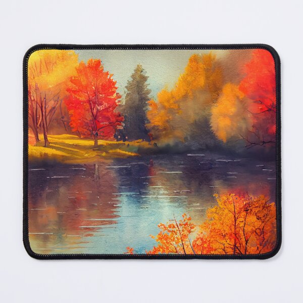 Item preview, Colorful Autumn Landscape Watercolor 34 designed and sold by Red Witch Art.