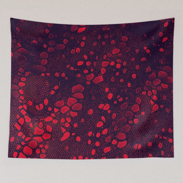 Item preview, Red Abstract Lace Pattern designed and sold by asurtiumgreen.