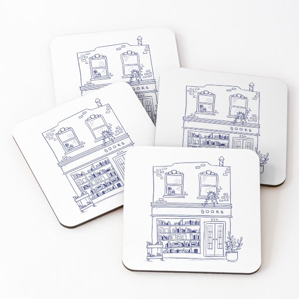Item preview, Neighborhood Bookshop Sticker designed and sold by emmalouvideos.