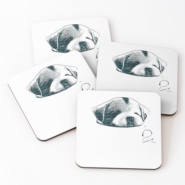 Item preview, Puppuccino White Dog designed and sold by ShopSunday.