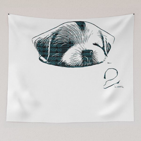 Item preview, Puppuccino White Dog designed and sold by ShopSunday.