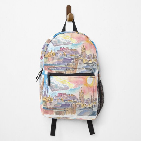 Item preview, Edinburgh Cityscape in Winter with late Afternoon Sun designed and sold by artshop77.