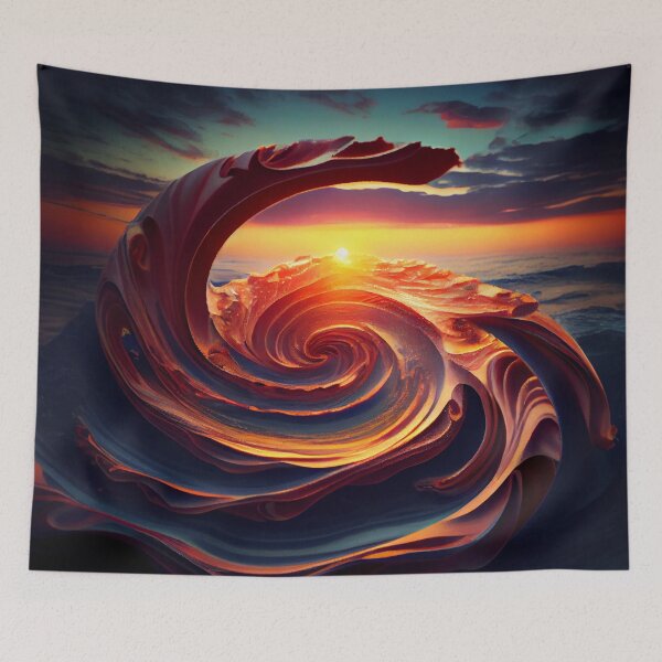 Item preview, Bacon in the Swirl of Dawn Digital Painting designed and sold by CodeAndColors.