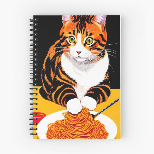 Artikelvorschau, Katze isst Spaghetti entworfen und verkauft von The boys.
